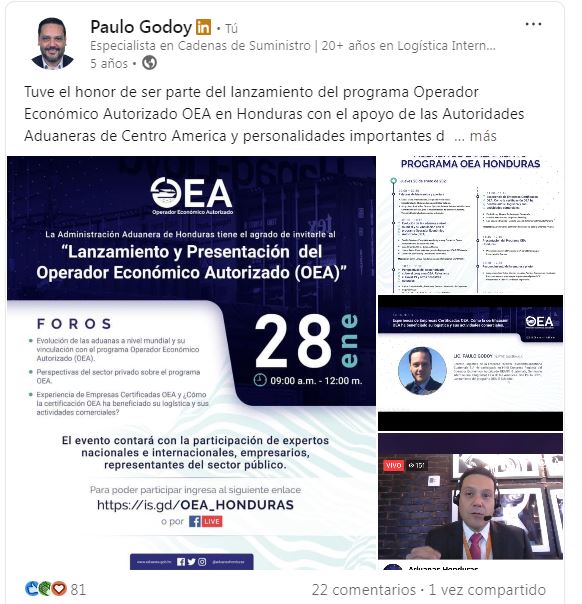 Lanzamiento del programa OEA — Honduras